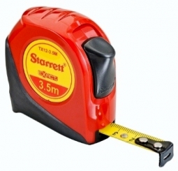 KTX12-3.5M-N Starrett Exact 1/2" x 3.5m Metric Pocket Tape, Graduated in Millimeters